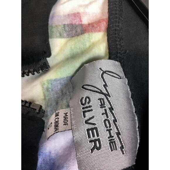 GOTH Y2K INDIE NORMCORE GORPCORE FISHERMAN Lynn Ritchie Silver Women Top Small - Picture 5 of 5